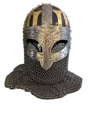Medieval Collectible Viking chain mail spectacle warrior steampunk Armor helmet