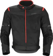 Acerbis Ramsey Vented 2.0, textile jacket , color: Black/Red , size: XXL