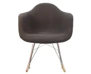 Replica Eames RAR Rocking Chair | Fabric - Charcoal