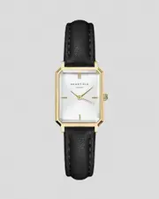 [Rosefield] Rosefield Women's Octagon Xs Watch in White/Black/Gold One Size White/Black/Gold
