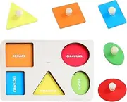 Rstigiker Baby Puzzle Montessori Toys for 1 Year Old Wooden Baby Early Education Toys for Preschool Educational Jigsaw Puzzles 1 Year Old Girl Boy Birthday Gifts