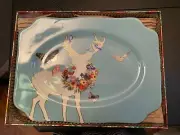 Rosanna Cotswold Platter with Birds and Deer Scene