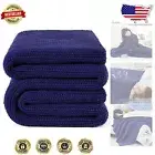 Compact Knitted Weighted Blanket 5lbs – Modern Dark Blue Throw for All Seasons