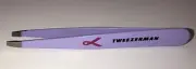 Tweezerman Purple Breast Cancer Awareness Stainless Steel With Pink Ribbon