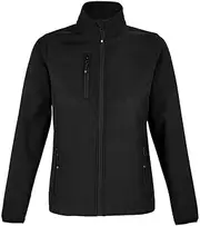 [SOL'S] SOLS Womens/Ladies Falcon Softshell Recycled Soft Shell Jacket (UK Size: S) (Black)