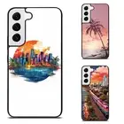 panama city skyline beach Anti fall Cover For Samsung Galaxy Z Fold Flip 3 4 5 6