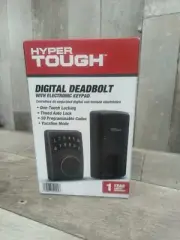 Hyper Tough Digital Deadbolt W/Electronic Keypad (New)