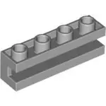 【小荳樂高】LEGO 淺灰色 1X4 凹槽/軌道磚塊 BRICK GROOVE 2653 4211613