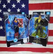 DC Multiverse Death Metal Superman & Black Adam with Throne Action Figures