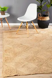 Rug Culture Natural Hand Braided Jute Coastal Flatwoven Rug