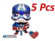 5Pcs Mini Captain America Balloon Hero Birthday Avengers Party FAST SHIPPING US