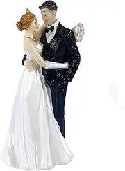 5.1" Wedding Cake Toppers Bride and Groom Figures Ornament Toy Gifts Party Decor