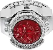 [VALICLUD] 1pc Ring Watch Mens Wristwatch Watch Rings for Women Watch Vintage Pocket Watch Men Rings Man Watch Decorative Watch Large Pocket Watch Unique Watch Mens Ring Zinc Alloy Red