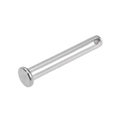 Clevis Pins 6mmx40mm 1Pcs Single Hole Flat Head 304 Stainless Steel Fastener Pin