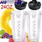 1/2X 24Oz Cup BPA-Free w/ Sip & Seal Lid for Nutri Ninja Blenders 900/1000/1500W