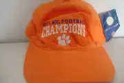 CLEMSON TIGERS STRAPBACK DEADSTOCK HAT CAP VINTAGE D3