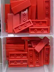 LEGO Parts - Red Tile 1 x 3 - No 63864 - QTY 90