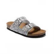 Nevenka Womens Comfort Buckled Slip on Sandal Casual Open Toe Slippers-10