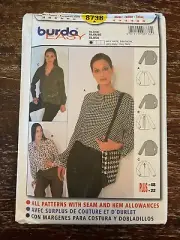 Burda 8738 UNCUT Sewing Pattern, Misses' Blouse, Size 12-22