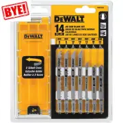 DEWALT Jigsaw Blades Set 14-Piece T-Shank with Case Wood Metal Cutting Tool Kit