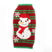 Christmas Snowman Pattern Dog Sweaters