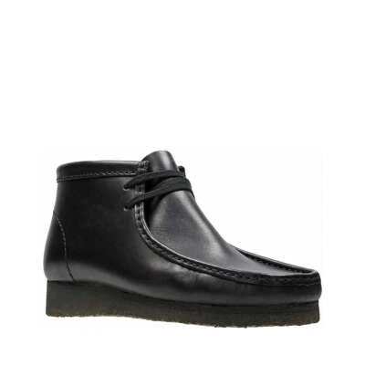 Clarks Original Wallabee Boot - Black Leather/ made in Vietnam