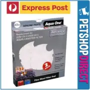 Aqua One Fine Wool Pad 2250 UV-C/2450 UV-C Aquis Canister 405w 2Pk EXPRESS POST