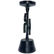 Jasmine Candle Branch Luxurious Matte Black Aluminium Holder NEW