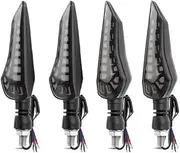 Front Rear Motorcycle Sequential Directional Led Turn Signal Light Indicator Day Running Lights Brake Stop Width Lamp