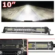 10inch LED Work Light Bar Slim Fog Combo Flood Spot Driving OFFROAD ATV SUV UTV