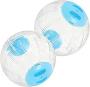 Levemolo 2pcs Hamster Exercise Ball for Pets Easy to Assemble Running Balls with Ventilation Holes for Hamsters Guinea Pigs and Gerbils Fun Interactive Pet