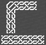 CrafTreat Border Stencils for Painting on Canvas, Wallart, Bullet Journal Notebook and Scrapbook - Celtic Corner Border Stencil - 6X6 Moroccan Rangoli Stencil - Reusable Stencil Arts & Crafts Supplies