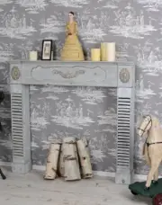 Fireplace Console Shabby Chic Wood Fireplace Fireplace Surround Decor Fireplace