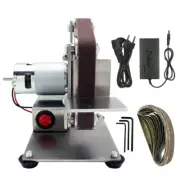 100W Mini Electric Sand Belt Machine Grinder Sanding Machine f Handmade Hobby