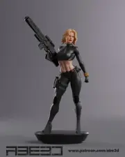 Black Widow (Yelena Belova) Statue 3D Print Unpainted/Unassembled