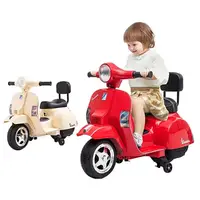 在飛比找PChome24h購物優惠-【聰明媽咪兒童超跑】偉士牌 Vespa 迷你版兒童電動機車(