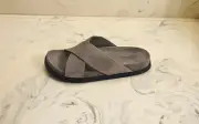 New! Allen Edmonds 'Del Mar' Slide Sandals Gray Grey Suede Mens 9.5 D MSRP $195
