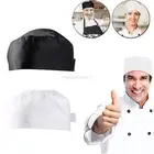 AU Breathable Top Skull Cap Professional Catering Chefs Adjustable Cooking Hats