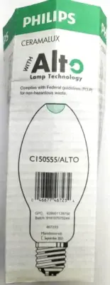 CASE OF 12 Philips SON 150W E39 ED75 CL High Pressure Sodium HID Light Bulbs