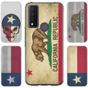 For TCL 30XE 5g 40XE 30V 20XE 20A ShockProof TPU Phone Case+Tempered Glass-STA
