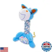 Large Squeaky Plush Horse Dog Toy, Durable Chew Toy for Aggressive Chewers, I