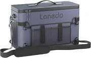 [Lanedo] 34-Can Soft-Sided Cooler - Collapsible, Leak-Proof, Use as a Beach Cooler, Soft Ice Bag, Ice Chest, or Travel Cooler for Food Shopping, Camping, Kayaking, Fishing, and Multi-Person Lunch Bag.