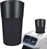 Trash Bin for Car | Small Leakproof Trash Can Storage Bin - Leather Multipurpose Storage Organizer, Car Interior Accessories, Fits Cup Holder Door Side