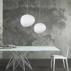 LED Chandelier Modern Ceiling Light Lighting White Glass Pendant Lamp Fixture
