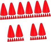 ibasenice 150 Pcs Chess Accessories Chessboard Accessories Game Accessories Tabletop Markers Game Component Game Pawns Game Supplies Chess for Board Game Board Games Pawns Red Wood