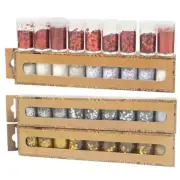 Krafters Korner Glitter Bottle Glass Jar Cork Sets Resin Clay Craft Scrapbooking