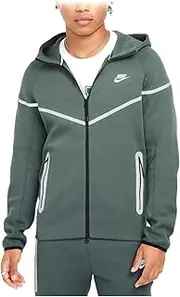 [Nike] Tech Windrunner Men's Reflective Details Fleece Full-Zip Jacket (FZ0754-338, Vintage Green)