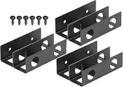 3 Pieces Under Desk Mount for Laptop Under Desk Laptop Holder Creative Keyboard Storage Double Layer Easy to Install Bracket