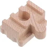 Educational Wooden Train Tracks Short Straight Rails Wooden Train Track Adapters DIY Railway Toy Set