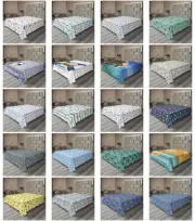Ambesonne Marine Pattern Flat Sheet Top Sheet Decorative Bedding 6 Sizes